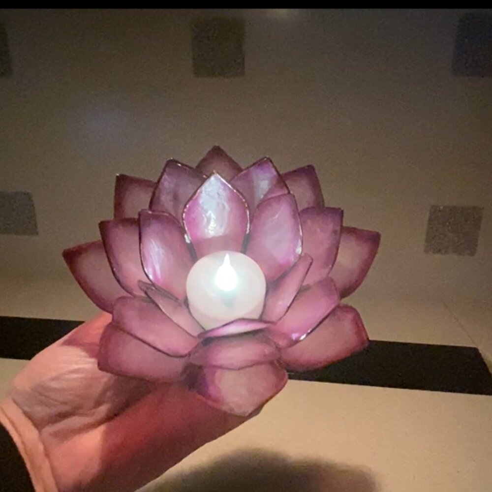 Handmade Capis Shells Candle Holders - Picture 2 of 4